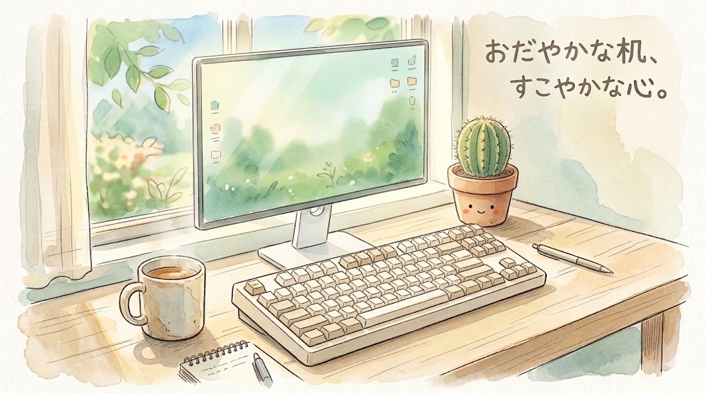 おだやかな机、すこやかな心。